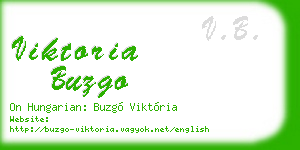 viktoria buzgo business card